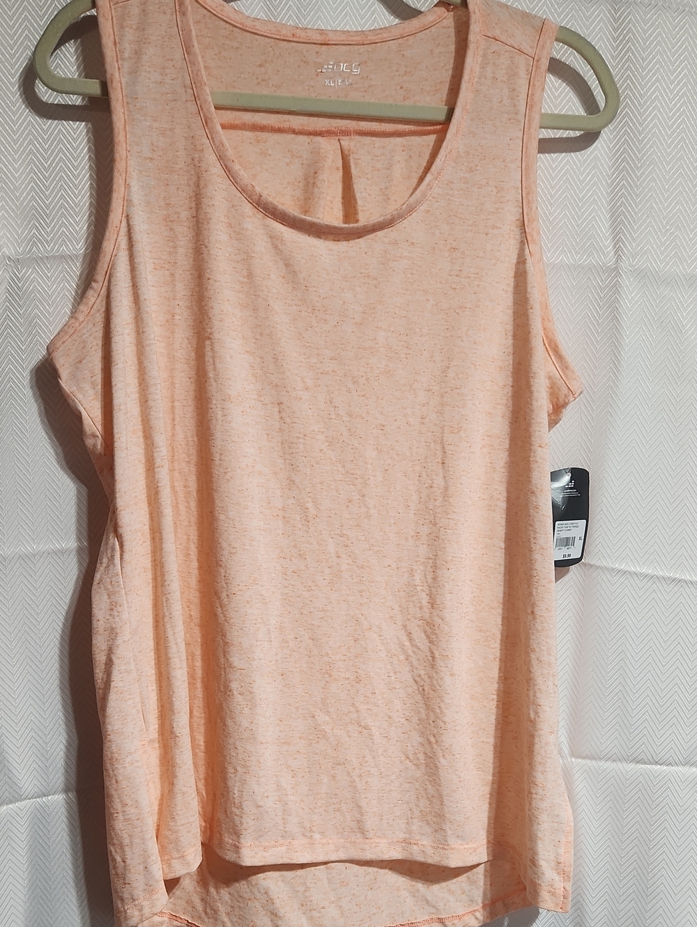 XL NWT bcg Peach Heather Scoop Neck Tank